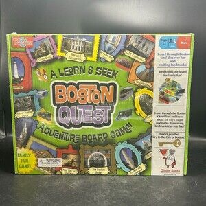 T.S. Shure Boston Quest A Learn & Seek Adventure Game Jumbo Fold-Out Board